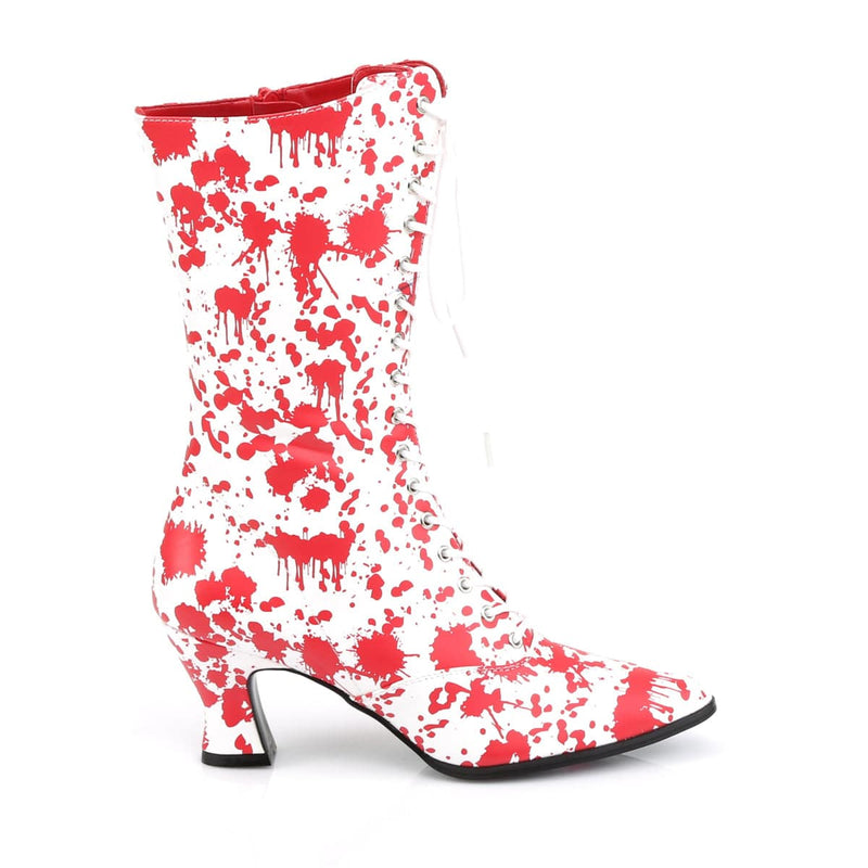 Funtasma VICTORIAN-120BL White-Red Patent