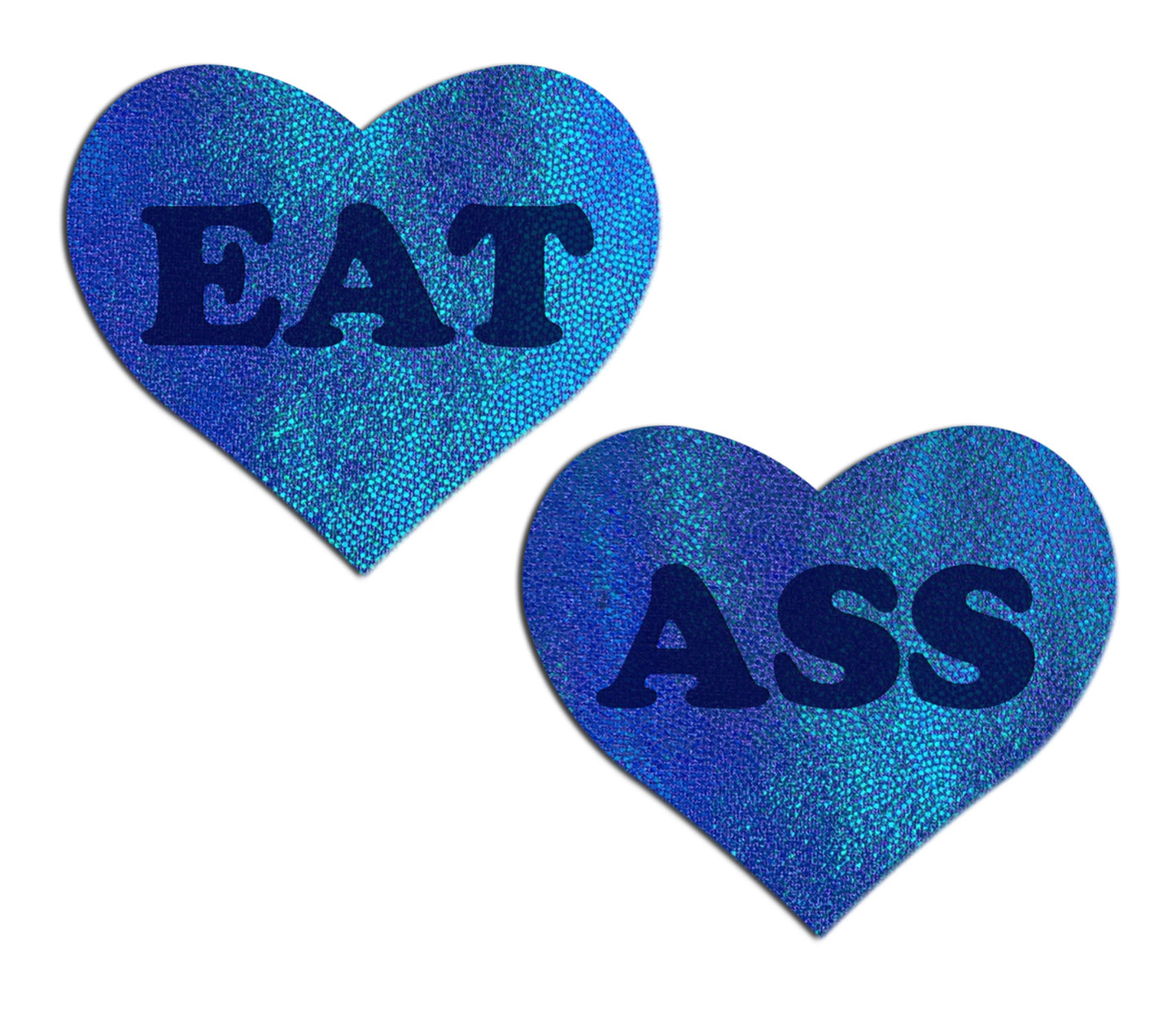 LOVE: 'EAT ASS' Heart Nipple Pasties
