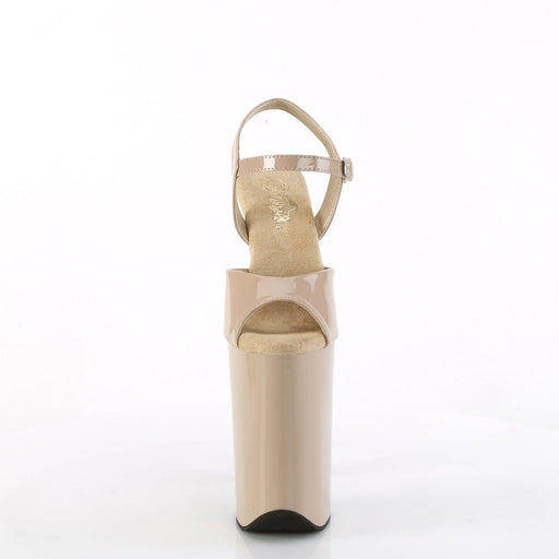 INFINITY-909 Nude Patent/Nude Pleaser US Size (Women's): 5