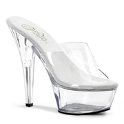 KISS-201 Clear/Clear Platform Sandal Pleaser US Size (Women's): 5