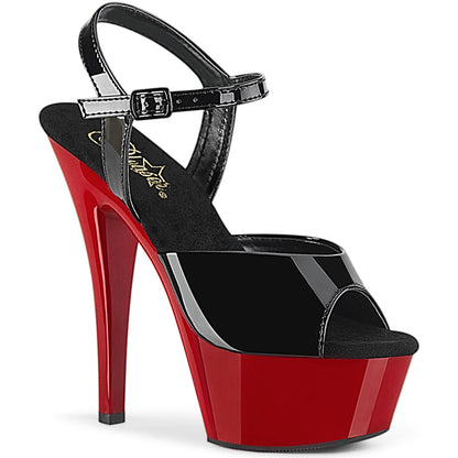 KISS-209 Black Patent/Red Platform Sandal