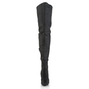 LEGEND-8899 Black Leather (P) Thigh Boot Pleaser US Size (Women's): 10