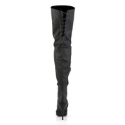 LEGEND-8899 Black Leather (P) Thigh Boot Pleaser US Size (Women's): 10