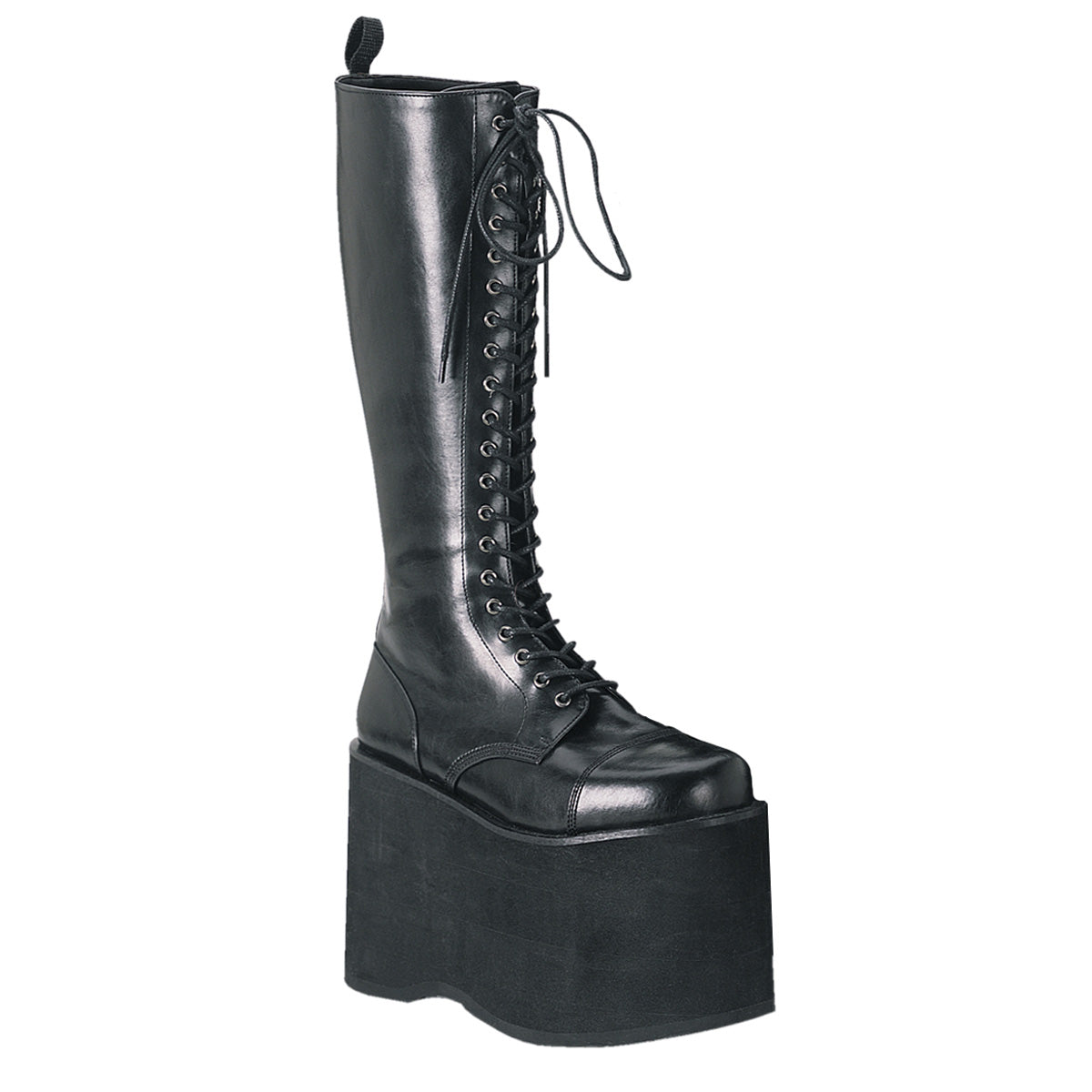 MEGA-602 Black Pu Knee Boot