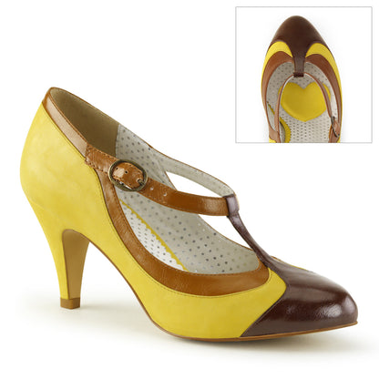 PEACH-03 Yellow Multi Faux Leather