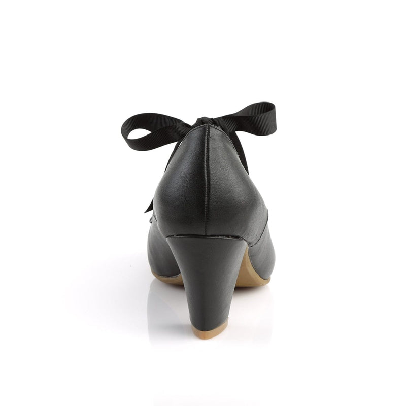 Pin Up Couture WIGGLE-32 Pump (Black Faux Leather)