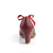 Pin Up Couture WIGGLE-32 Pump (Burgundy Faux Leather)