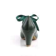 Pin Up Couture WIGGLE-32 Pump (Dark Green Faux Leather)
