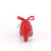 Pin Up Couture WIGGLE-32 Pump (Red Faux Leather)