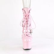Pleaser ADORE-1013MST Platform Ankle Boot (Baby Pink Patent/Baby Pink)