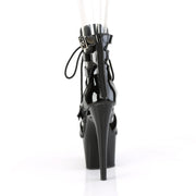 Pleaser ADORE-1013MST Platform Ankle Boot (Black Patent/Black)