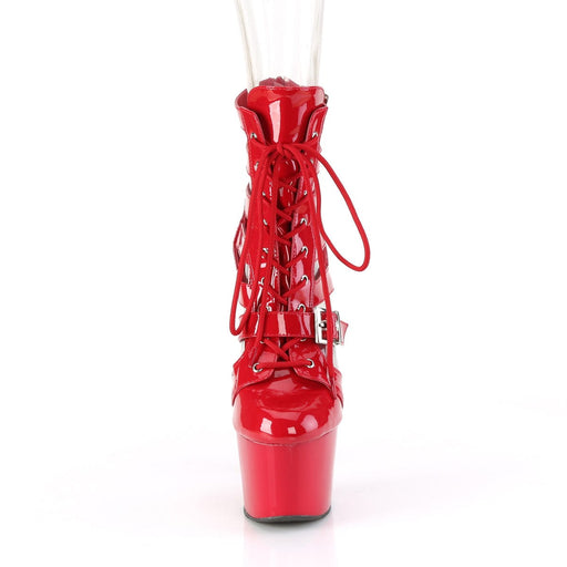 Pleaser ADORE-1013MST Platform Ankle Boot (Red Patent/Red)