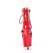 Pleaser ADORE-1013MST Platform Ankle Boot (Red Patent/Red)