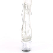 Pleaser ADORE-1018C Platform Ankle Boot (Clear/Clear)