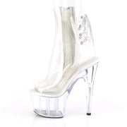 Pleaser ADORE-1018C Platform Ankle Boot (Clear/Clear)
