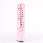 Pleaser ADORE-1020 Platform Ankle Boot (Baby Pink Patent/Baby Pink)
