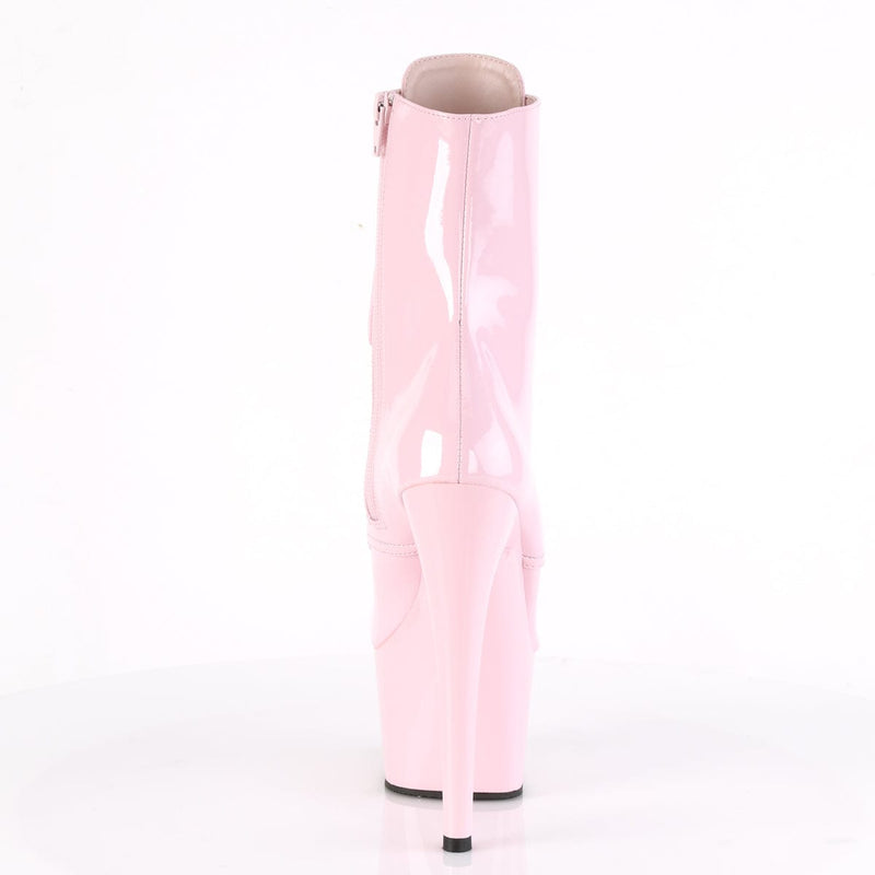 Pleaser ADORE-1020 Platform Ankle Boot (Baby Pink Patent/Baby Pink)