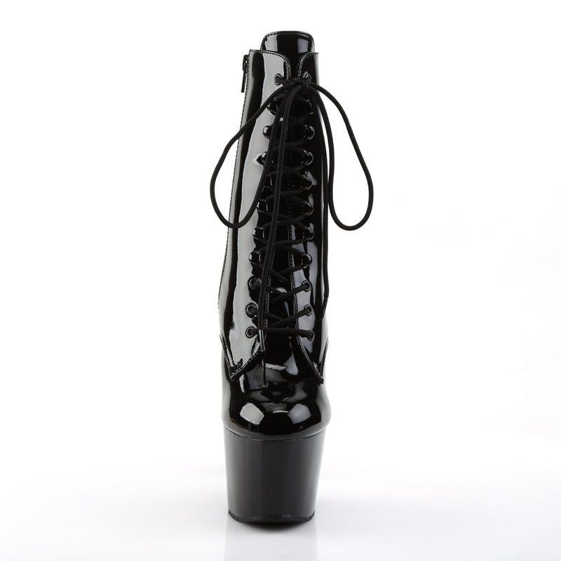 Pleaser ADORE-1020 Platform Ankle Boot (Black Patent/Black)