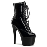 Pleaser ADORE-1020 Platform Ankle Boot (Black Patent/Black)