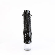 Pleaser ADORE-1020 Platform Ankle Boot (Black Patent/Clear)