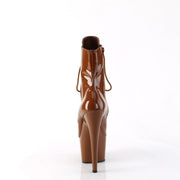Pleaser ADORE-1020 Platform Ankle Boot (Caramel Patent/Caramel)