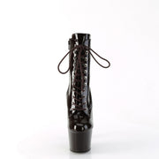 Pleaser ADORE-1020 Platform Ankle Boot (Coffee Patent/Coffee)
