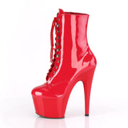 Pleaser ADORE-1020 Platform Ankle Boot (Red Patent/Red)