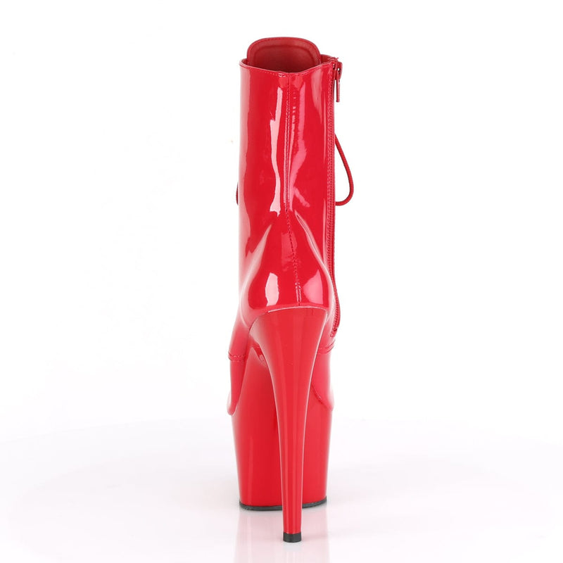 Pleaser ADORE-1020 Platform Ankle Boot (Red Patent/Red)