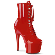 Pleaser ADORE-1020 Platform Ankle Boot (Red Patent/Red)
