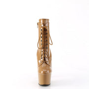 Pleaser ADORE-1020 Platform Ankle Boot (Toffee Patent/Toffee)