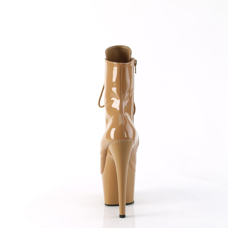 Pleaser ADORE-1020 Platform Ankle Boot (Toffee Patent/Toffee)