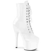 Pleaser ADORE-1020 Platform Ankle Boot (White Patent/White)