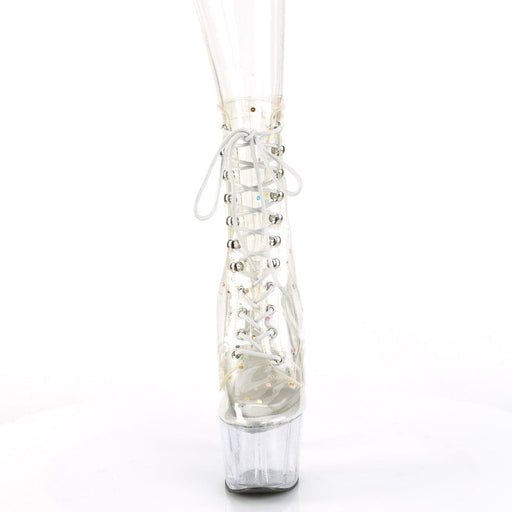 Pleaser ADORE-1020C-2 Platform Ankle Boot (Clear TPU/Clear)