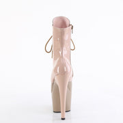 Pleaser ADORE-1020DC Platform Ankle Boot (Dusty Pink-Sand Patent/M)