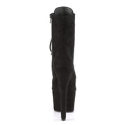 Pleaser ADORE-1020FS Platform Ankle Boot (Black Faux Suede/Black Faux Suede)