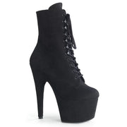 Pleaser ADORE-1020FS Platform Ankle Boot (Black Faux Suede/Black Faux Suede)