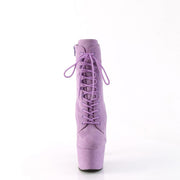Pleaser ADORE-1020FS Platform Ankle Boot (Lavender Faux Suede/Lavender Faux Suede)