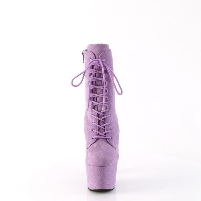 Pleaser ADORE-1020FS Platform Ankle Boot (Lavender Faux Suede/Lavender Faux Suede)