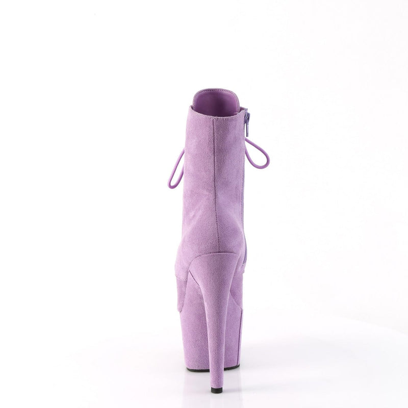 Pleaser ADORE-1020FS Platform Ankle Boot (Lavender Faux Suede/Lavender Faux Suede)