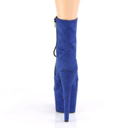 Pleaser ADORE-1020FS Platform Ankle Boot (Royal Blue Faux Suede/Royal Blue)