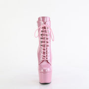 Pleaser ADORE-1020GP Platform Ankle Boot (Baby Pink Glitter Patent/M)