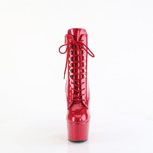 Pleaser ADORE-1020GP Platform Ankle Boot (Fuchsia Glitter Patent/M)