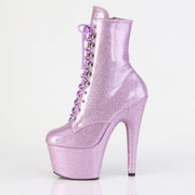 Pleaser ADORE-1020GP Platform Ankle Boot (Lilac Glitter Patent/M)