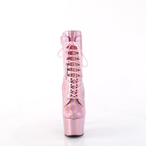 Pleaser ADORE-1020HG Platform Ankle Boot (Baby Pink Holo/Baby Pink Holo)