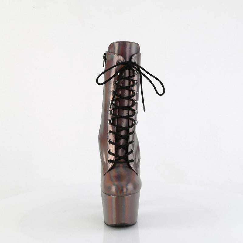Pleaser ADORE-1020HG Platform Ankle Boot (Gun Metal Holo/Matching)
