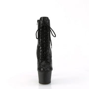 Pleaser ADORE-1020RS Platform Ankle Boot (Black Rhinestone/Black Matte)