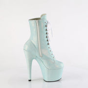Pleaser ADORE-1020SDG Platform Ankle Boot (Baby Blue Sawdust Glitter)