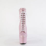Pleaser ADORE-1020SDG Platform Ankle Boot (Baby Pink Sawdust Glitter)
