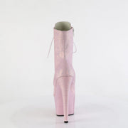 Pleaser ADORE-1020SDG Platform Ankle Boot (Baby Pink Sawdust Glitter)