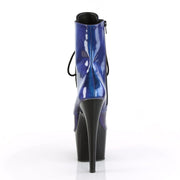 Pleaser ADORE-1020SHG Platform Ankle Boot (Blue-Purple/Black)
